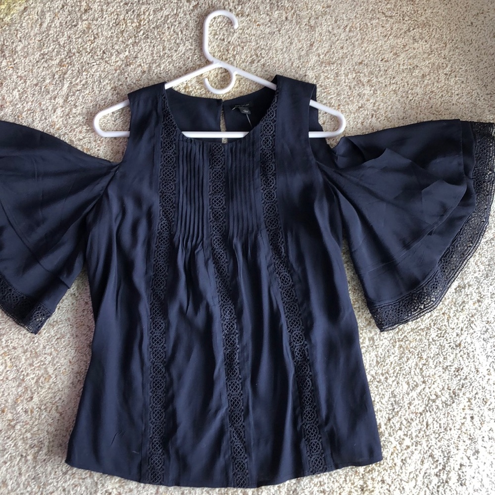 NWT!  Ann Taylor Cold Shoulder Blouse